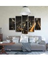 Obraz na płótnie canvas - Panorama Dubaju nocą | FEEBY