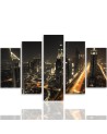 Obraz na płótnie canvas - Panorama Dubaju nocą | FEEBY