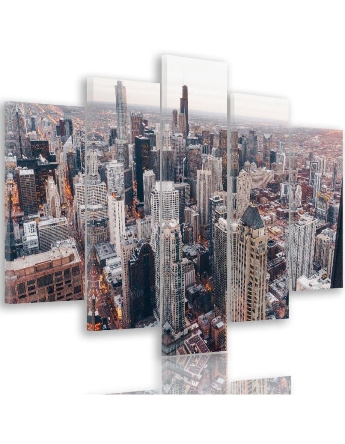 Bild auf Leinwand - Chicago Stadt Architektur | Feeby