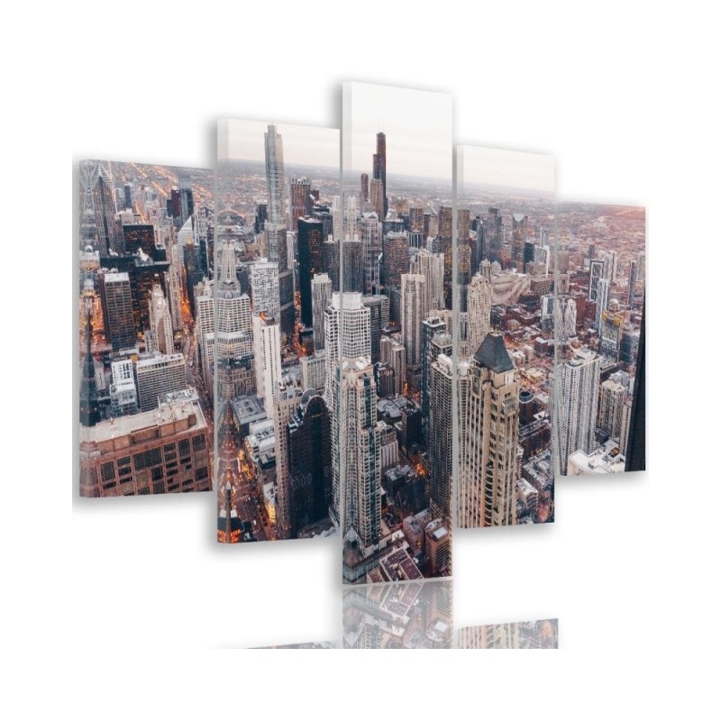 Bild auf Leinwand - Chicago Stadt Architektur | Feeby