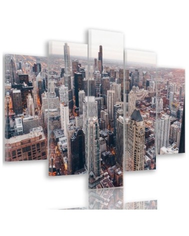 Bild auf Leinwand - Chicago Stadt Architektur | Feeby
