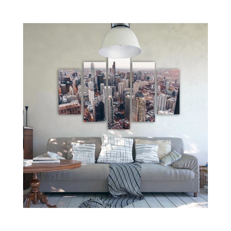 Bild auf Leinwand - Chicago Stadt Architektur | Feeby