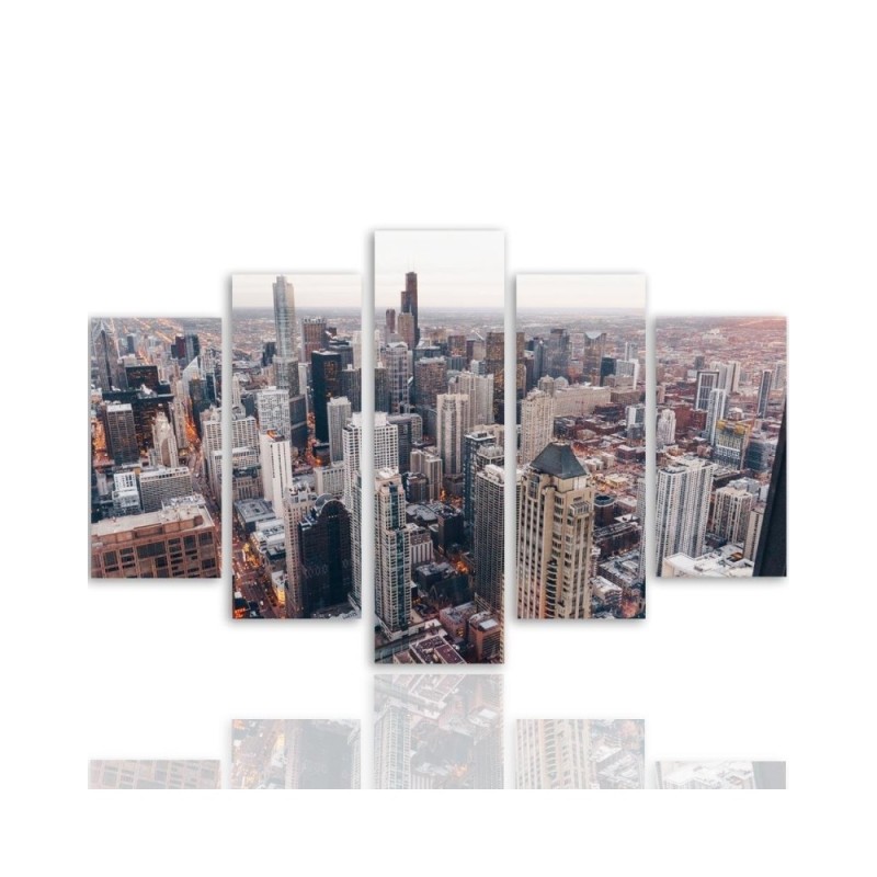Bild auf Leinwand - Chicago Stadt Architektur | Feeby