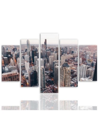 Bild auf Leinwand - Chicago Stadt Architektur | Feeby