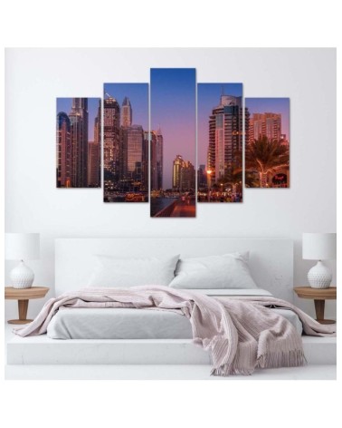 Leinwandbild modern - Nights in Dubai Stadt | Feeby