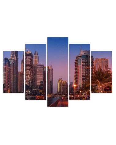 Leinwandbild modern - Nights in Dubai Stadt | Feeby