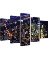 Canvas print USA - New York by night | FEEBY