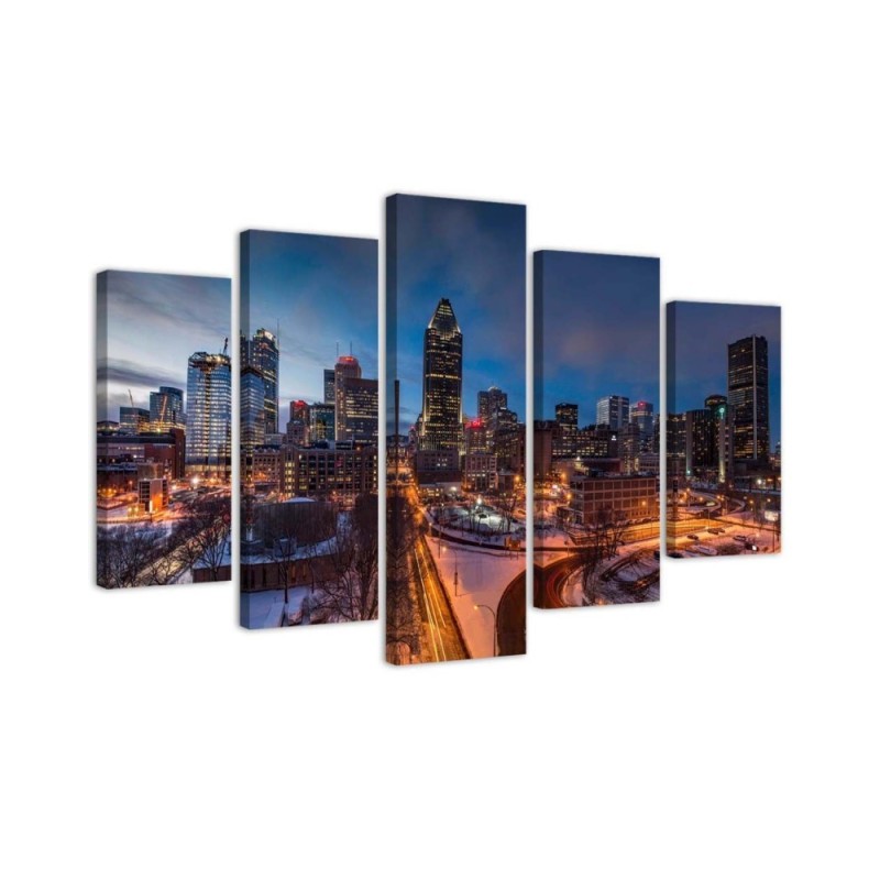 Canvas print USA - New York City in winter | FEEBY