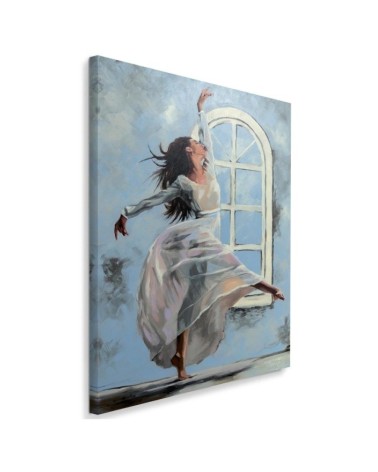Decorative Canvas painting - Ballerina Dancer window painted | FEEBY