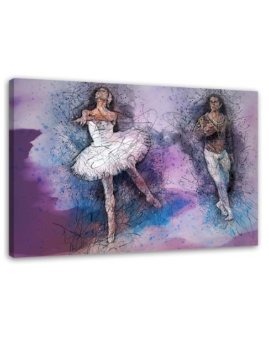 Couple dancing ballet - Wall painting | FEEBY