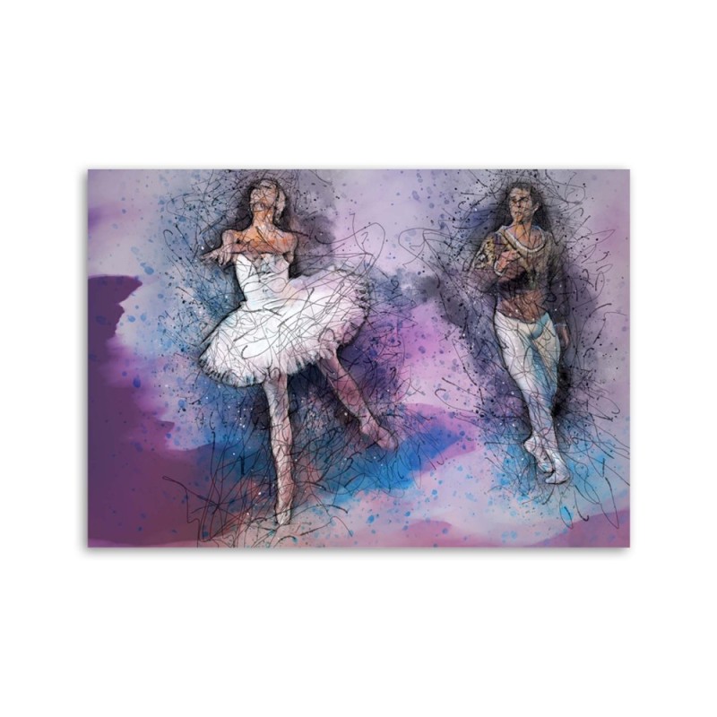 Leinwanddruck - Paar tanzt das Ballett | Feeby