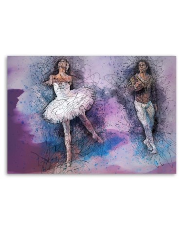 Leinwanddruck - Paar tanzt das Ballett | Feeby