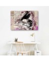 Fortepian abstrakcja vintage - Obraz na ścianę canvas | FEEBY