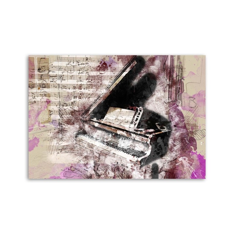 Bild auf Leinwand - Klavier - abstrakt | Feeby
