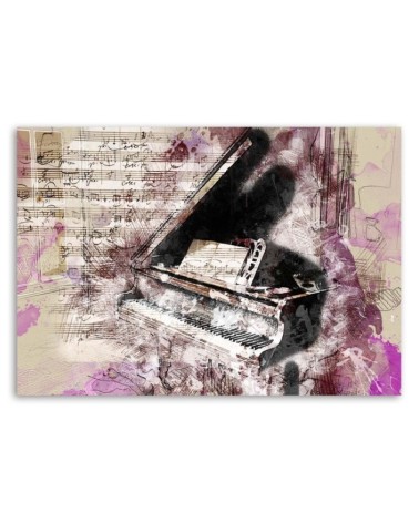 Bild auf Leinwand - Klavier - abstrakt | Feeby