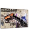 Gitara abstrakcja vintage - Obraz na ścianę canvas | FEEBY