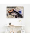 Gitara abstrakcja vintage - Obraz na ścianę canvas | FEEBY