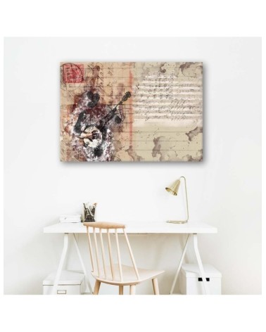 Leinwandbild - Abstrakter Musiker | Feeby