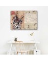 Abstrakcyjny retro muzyk - Obraz na ścianę canvas | FEEBY
