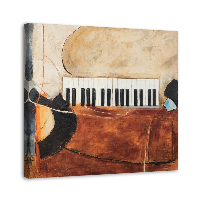 Leinwandbild - Klaviertasten abstrakt | Feeby