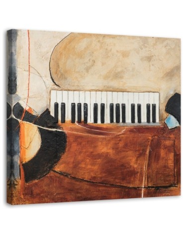 Leinwandbild - Klaviertasten abstrakt | Feeby