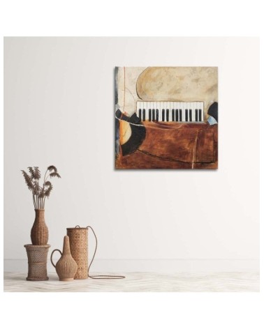 Leinwandbild - Klaviertasten abstrakt | Feeby