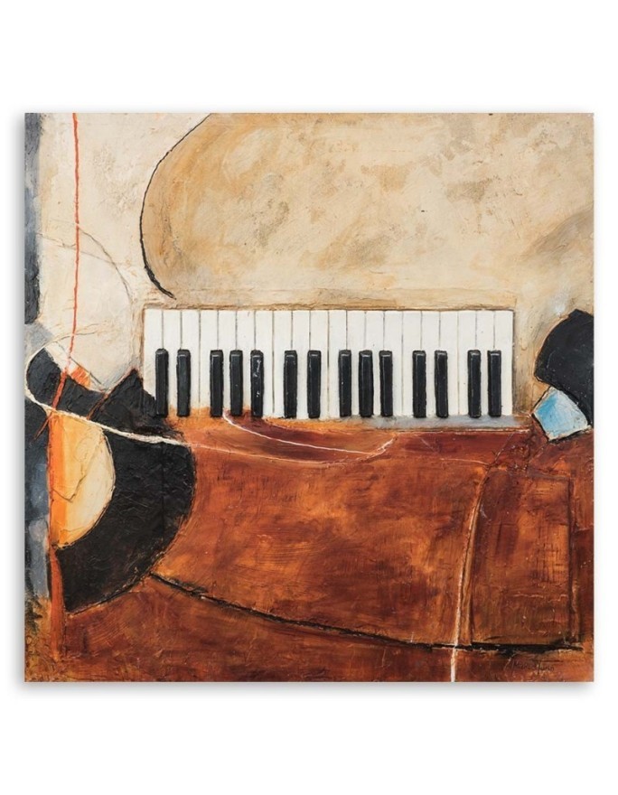 Retro style paintings - Piano keys abstract | FEEBY