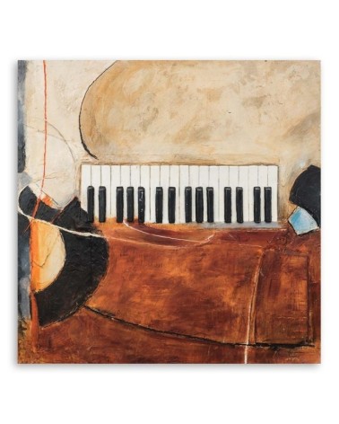 Leinwandbild - Klaviertasten abstrakt | Feeby