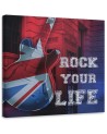 Obraz na płótnie canvas - Gitara z flagą UK | FEEBY