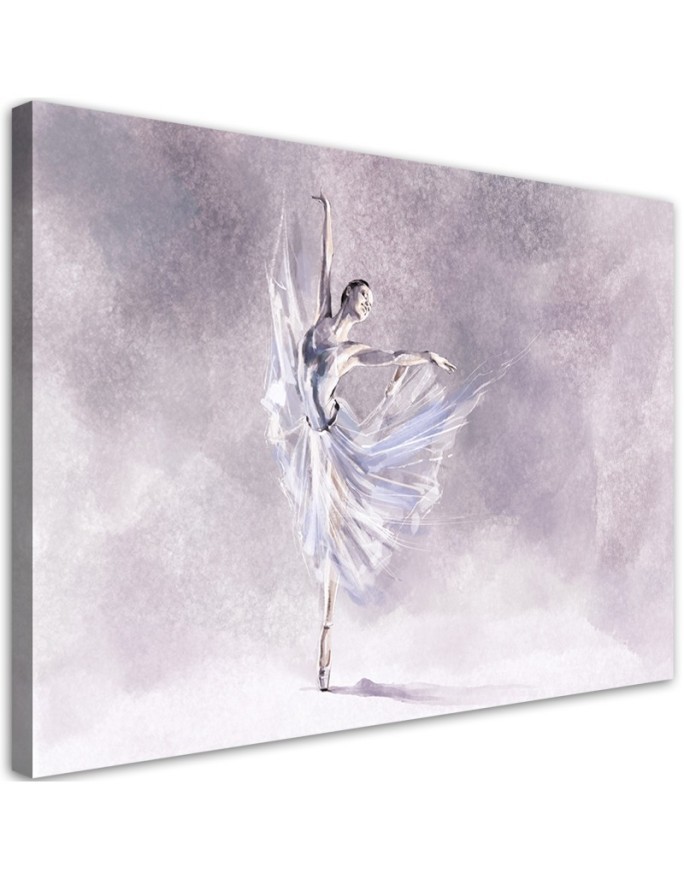 Dekoratives Leinwandbild - Ballerina Pirouet | Feeby