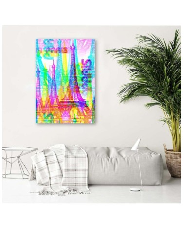 Leinwandbild modern - Neon Paris | Feeby