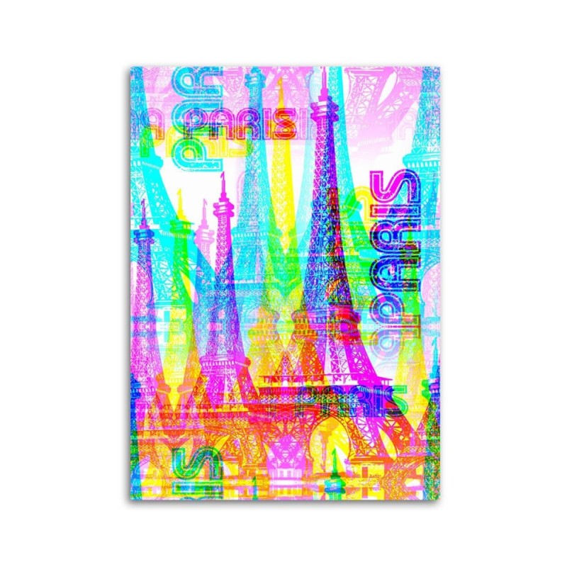 Leinwandbild modern - Neon Paris | Feeby