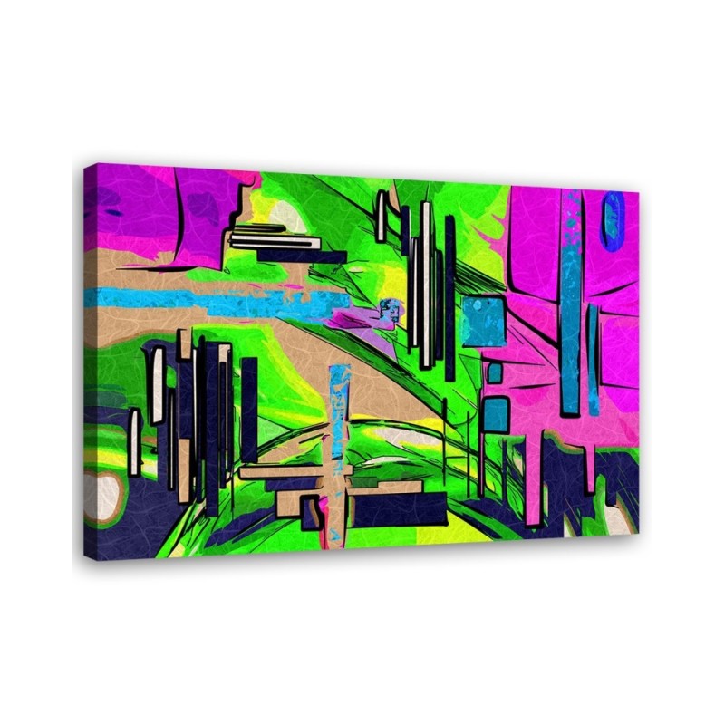 Leinwandbild - Abstrakte Landschaft | Feeby