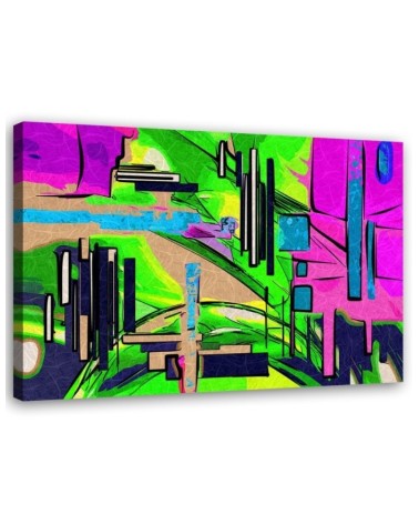 Leinwandbild - Abstrakte Landschaft | Feeby