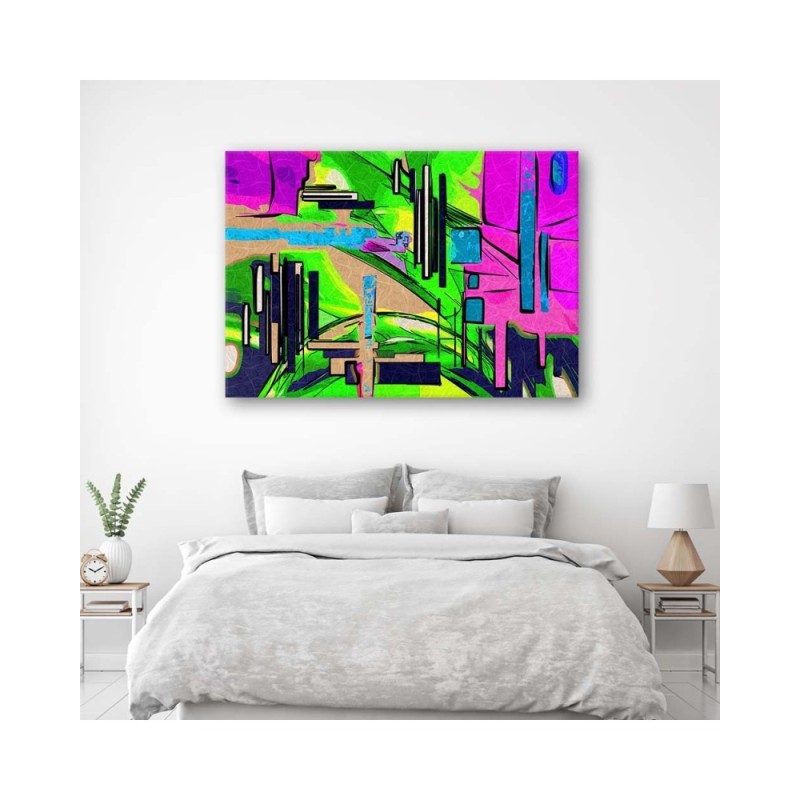 Leinwandbild - Abstrakte Landschaft | Feeby