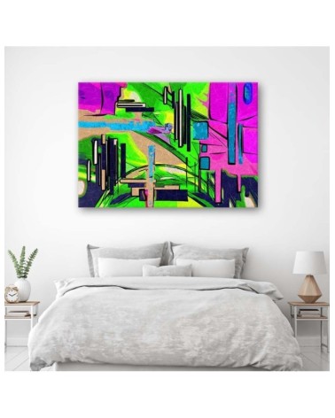 Leinwandbild - Abstrakte Landschaft | Feeby