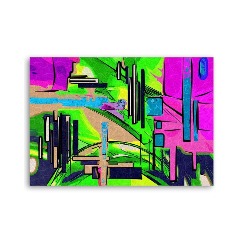 Leinwandbild - Abstrakte Landschaft | Feeby