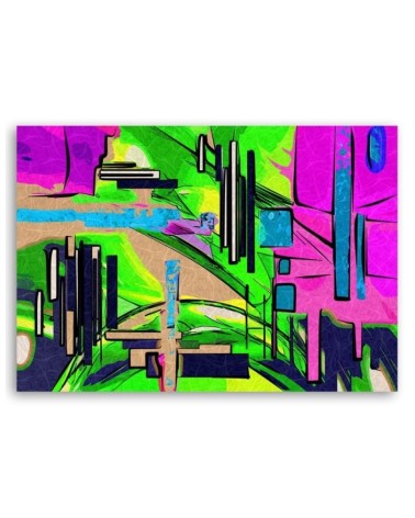 Leinwandbild - Abstrakte Landschaft | Feeby