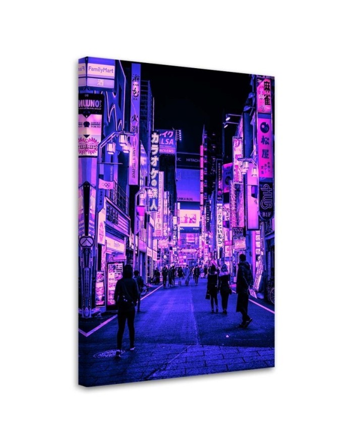 Modern Canvas paintings for wall - Walk in Tokyo | FEEBY