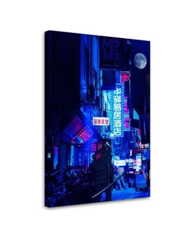 City of neon lights - Modern Canvas paintings for the wall | FEEBY