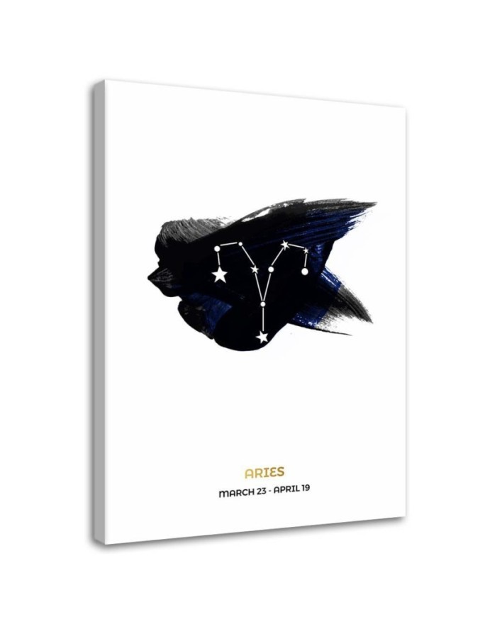 Znak zodiaku Baran - Nowoczesny obraz na ścianę | FEEBY