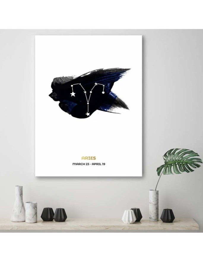Zodiac sign Aries - Modern wall art painting | FEEBY
