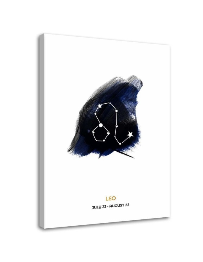 Znak zodiaku Lew - Nowoczesny obraz na ścianę | FEEBY