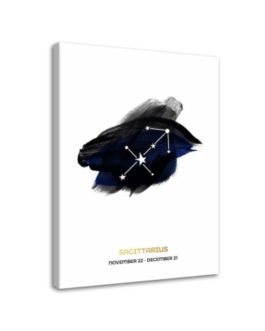 Sagittarius zodiac sign - Modern Canvas painting for the wall | FEEBY