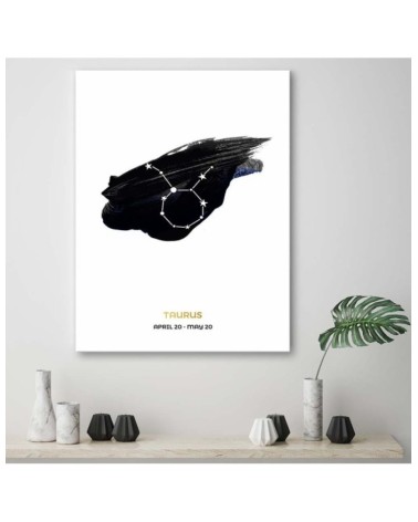 Wandbild für Wohnzimmer - Sternzeichen - Taurus | Feeby