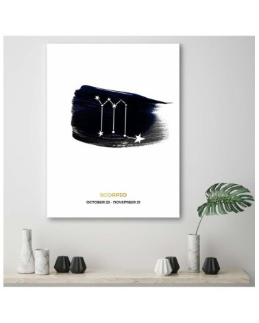 Modernes Wandbild - Tierkreiszeichen - Skorpion | Feeby