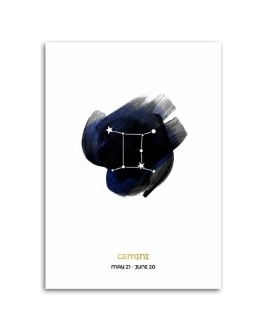 Leinwandbild - Sternzeichen - Zwillinge | Feeby