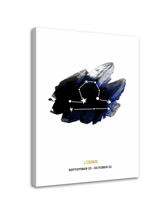 Modernes Wandbild - Tierkreiszeichen - Waage | Feeby