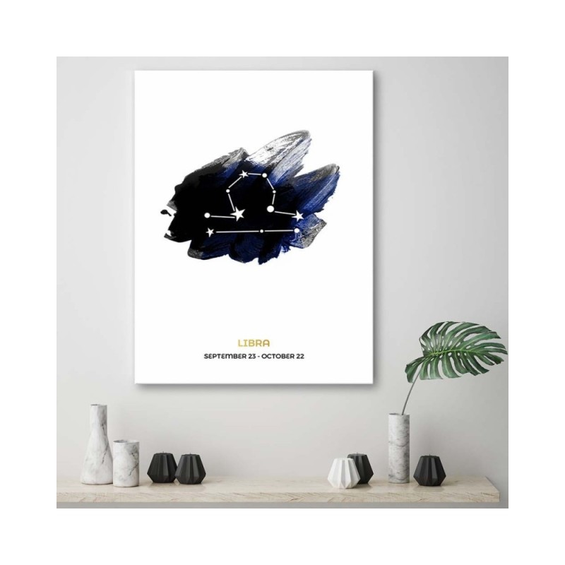 Modernes Wandbild - Tierkreiszeichen - Waage | Feeby