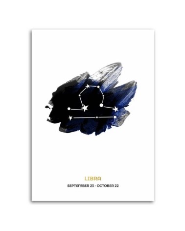 Modernes Wandbild - Tierkreiszeichen - Waage | Feeby